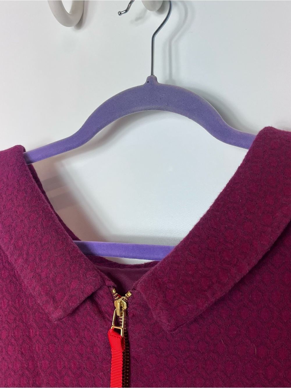 Boden Pocket Sheath Dress Collared Midi Maroon Purple Wine 12 Zip - Picture 4 of 6